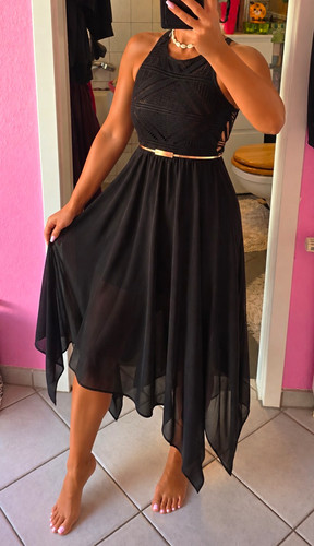 Elegantes vokuhila kleid - elegantes, vokuhila-kleid