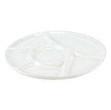 Fondueteller weiß Maße: ca. 22,7 x 1,8 cm Fondue Teller Essen Fondueessen neu