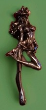 Pin-Up Girl/Cowgirl Western Anhänger/Amulett. Cowboy- Schmuck. Biker/Rock'n Roll