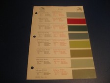 Ford Oldtimer Farbkarte Ausgabe 1960, orig. Glasso