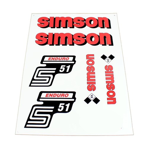Aufkleber für simson s51 - aufkleber, e