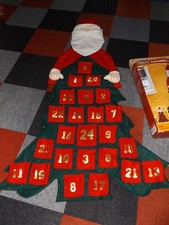 großer Adventskalender, mannshoch 1,72 m, Nikolaus m. Taschen,zum Hinhängen,TOP!