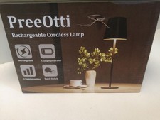 2 Stück LED Akku Tischlampe in Gold 36 cm H