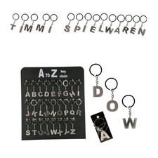 Schlüsselanhänger ABC Buchstabe A bis Z Metall Edel Anhänger Name Schlüsselring 