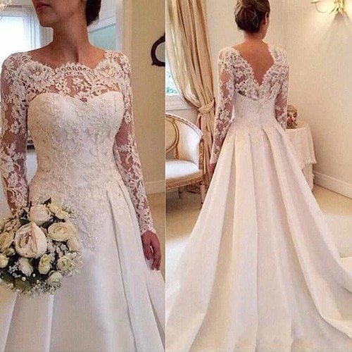 Langarm brautkleid - langarm,