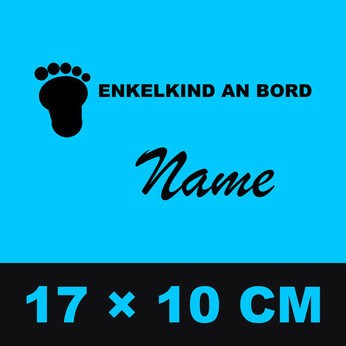 Enkelkind bord aufkleber - enkelkind,
