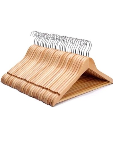 Kleiderbügel holz 10x stück - kleiderbügel,