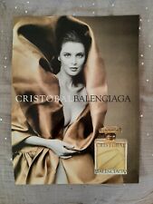 Werbepapier Parfum. Balenciaga Cristobal von 1998 - Parfum Ad