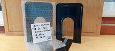 BUCH-STÜTZEN 2 Stück Neuware stabil Metall lackiert schwarz dekorativ ANSEHEN !