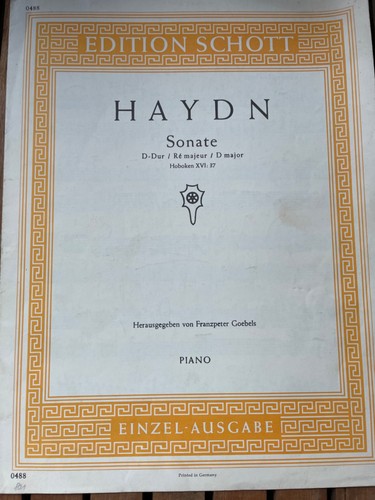Edition schott 0488 haydn - edition,
