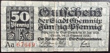 50 Pfennig Chemnitz 1918