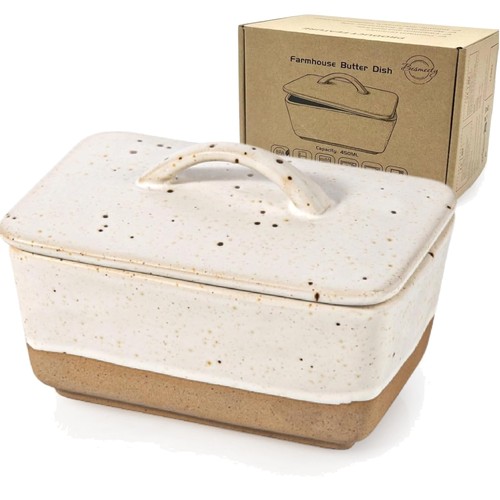 Butterdose keramik 450g mit - butterdose,