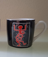 Keith Haring ESPRESSOTASSE Espresso Tassen No 5 Porzellan  Vitrinenzustand