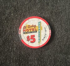 El Cortez Casino * 5,00$ Poker Chip * Las Vegas * FREMONT STREET * selten