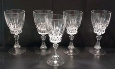 5 Nachtmann Astra Kristallweißweingläser alte Serie 