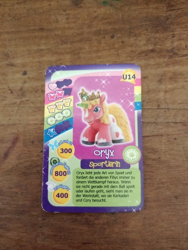 Filly horse card oryx - horse:, good