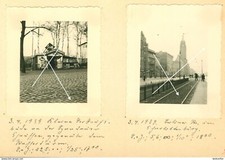 2x orig. Foto 1939 Berlin Verkaufsbude ggü. Wasserturm Blick in Berliner Straße