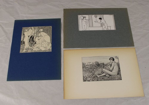 Jugendstil grafik h - a6/,