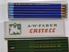 24 alte antike Bleistifte Faber Castell 3H, Staedtler Mars 2B