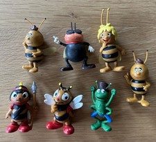 7 Biene Maja Figuren, Schleich und Bully, Vintage, mit Flügeln, Apollo Film 1976