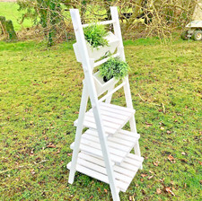 !!NEU!! Dekorative Gartenleiter Pflanzregal Gartendeko Holzregal