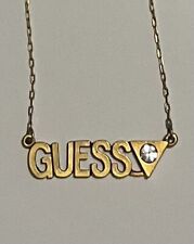 GUESS Logo-Halskette~Collier~goldfarben~neuwertig