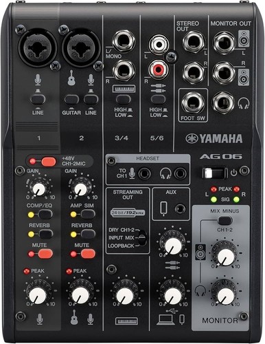 Yamaha ag06mk2 schwarz 6ch - yamaha,