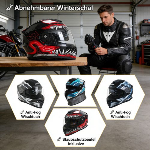 Motorradhelm 61cm doppel - 54-61cm,
