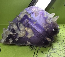 Seltener Fluorit (Pakistan) Kristall Edelstein Stufe  für Mineralien Sammlung