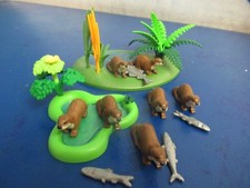 Fischotter Otter Familie See