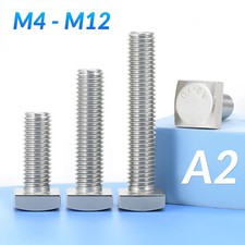 M4 bis M12 Vierkantschraube A2