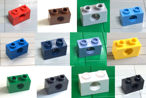 Lego stein 1x2 loch - loch, (3700)