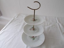 Hutschenreuther 3 stöckige Porzellan Etagere Exzellenz Rosita Rosen Top