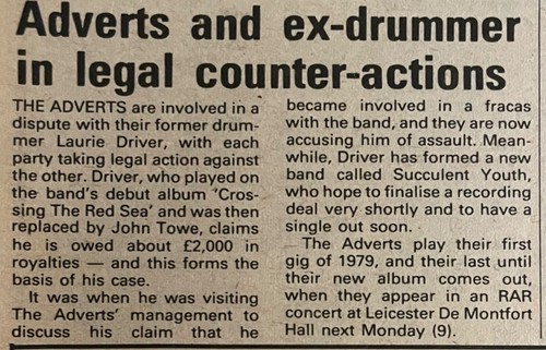 The adverts nme clip 1979 - clip,