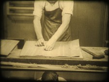 16 mm Stummfilm 1938; Furnier; Schreiner