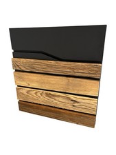 Altholz Edelstahl Briefkasten