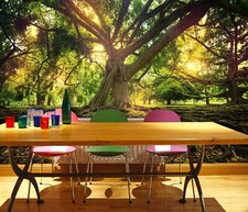 3D Groß Baum Q5801 Tapete