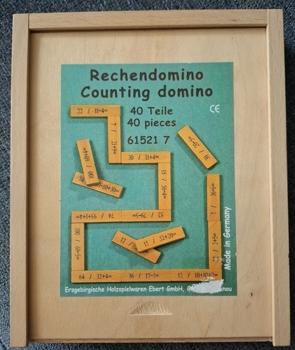 Rechendomino aus holz - aus,