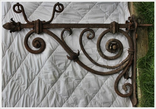 Schmiedeeisen ausleger lampe - ,