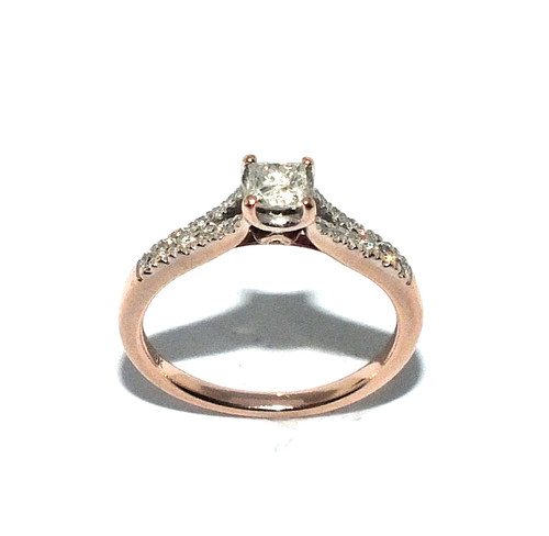 Damenring 9ct roségold - roségold, mit