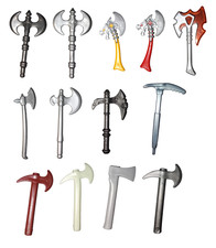 Playmobil Axt Äxte Doppelaxt Wurfaxt zur Auswahl Waffe Waffen Ritter Piraten