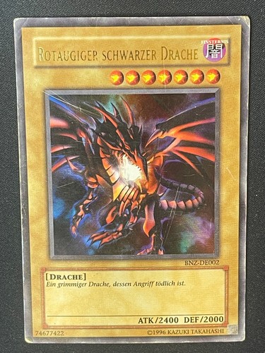 Rotäugiger schwarzer drache - schwarzer,
