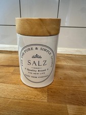 KHG Vorratsdose Keramik Weiß