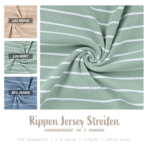 Rippjersey gestreift jersey - rippjersey, gestreift,
