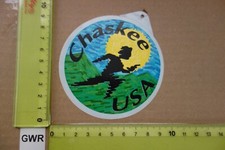 Alter Aufkleber Mode Kleidung Sport Jeans CHASKEE USA