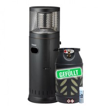 Enders Terassenstrahler Polo Black 2.0  inkl. 10 kg Composite gasflasche gefüllt