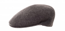 Kangol Flatcap 504 Wool dark flanell Herren Schirm Mütze Walk Känguruh Logo Mütz