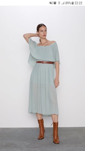 Zara kleid chiffon - zara, s
