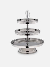 Etagere 3-stöckig Edelstahl