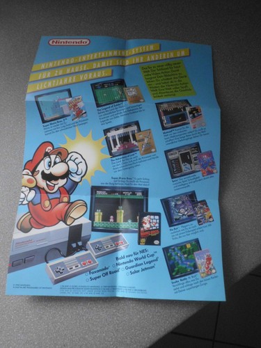 Altes werbeblatt nintendo - altes,